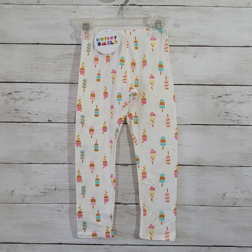 BNWT DOT DOT SMILE Baby Girl Ice Cream Popsicles Buttery Soft Leggings Size 2T